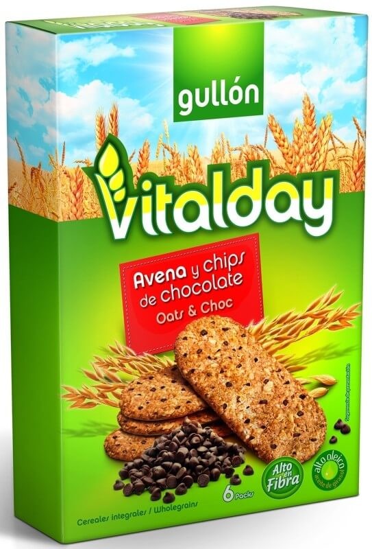 Gullón Vitalday Galletas Avena y Chips de Chocolate 240 gr