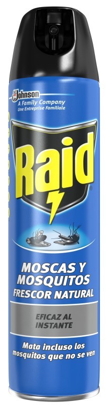 Raid Insecticida Moscas y Mosquitos Spray 600ml