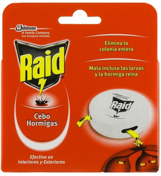 Raid Cebo Hormigas – Elimina la Colonia Entera de Forma Discreta y Efectiva