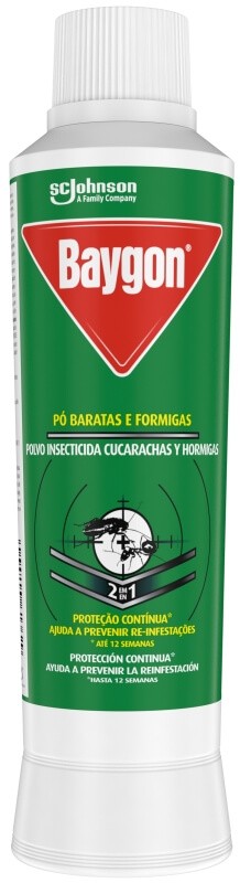 Baygon Polvo Insecticida Cucarachas y Hormigas 250 g – Protección Continua hasta 12 Semanas
