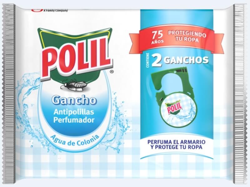 Polil Gancho Antipolillas Agua de Colonia