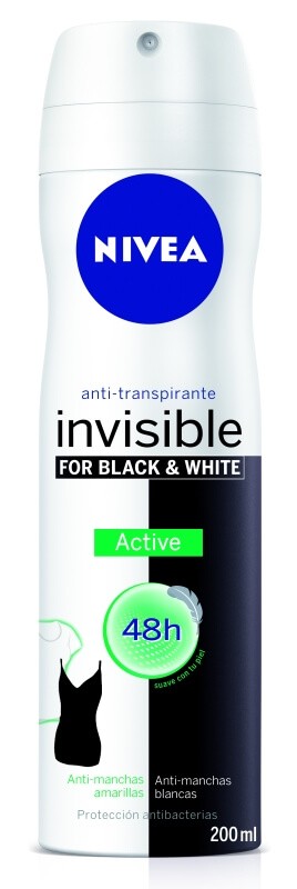 Nivea Invisible B&W Active 200 ml