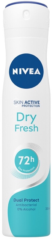 Nivea Dry Fresh Skin Active Protection Spray 200 ml – Protección Dual y Frescura Duradera