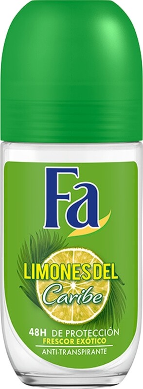 Fa Desodorante Roll-On Limones del Caribe 50 ml