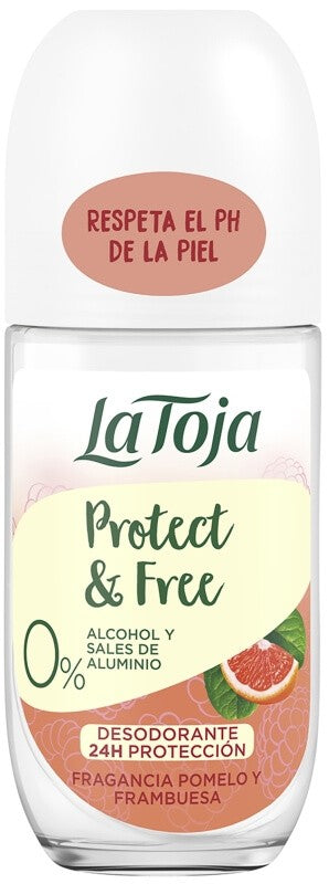 La Toja Protect & Free Desodorante Roll-On Pomelo y Frambuesa 50 ml