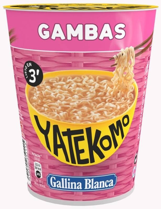 Yatekomo Fideos Orientales Gambas 60 gr