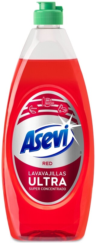 Asevi Ultra Red Lavavajillas 650 ml