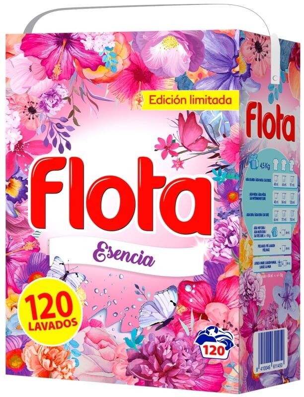 Flota Esencia Detergente en Polvo 120 lavados