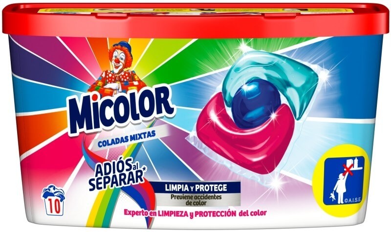 Micolor en cápsulas trio caps adios al separar 10 lavados
