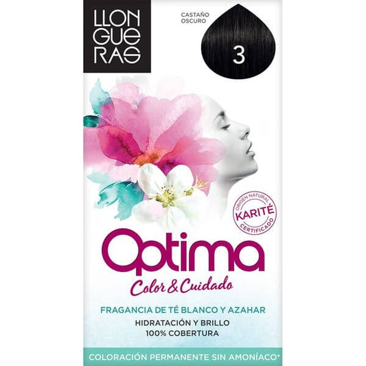 Llongueras Optima Color & Cuidado Castaño Oscuro 3