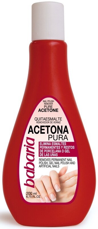 Babaria Quitaesmalte Acetona Pura 200 ml – Eficacia Profesional para Uñas Impecables
