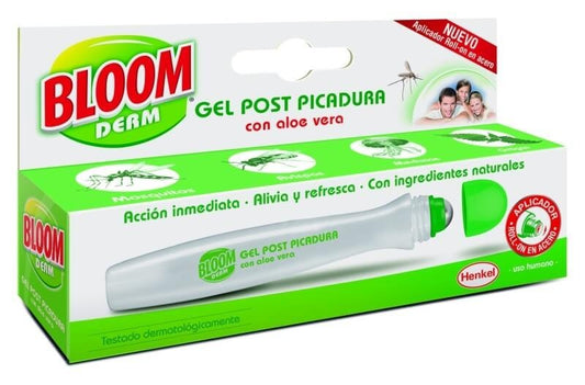 Bloom Derm Gel Post Picadura con Aloe Vera  – Alivio Rápido y Refrescante con Aplicador Roll-On de Acero