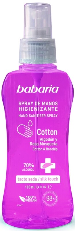 Babaria Gel De Manos Higienizante Cotton Spray 100 ml