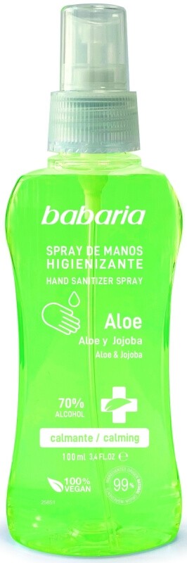 Babaria Gel De Manos Higienizante Aloe Spray 100 ml