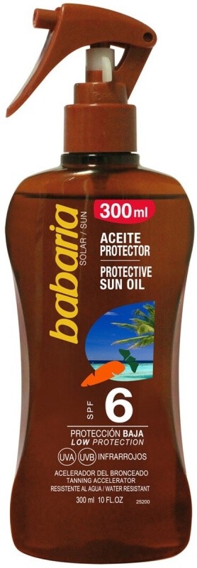 Babaria Aceite Bronceador F06 Zanahoria Pistola 300 ml