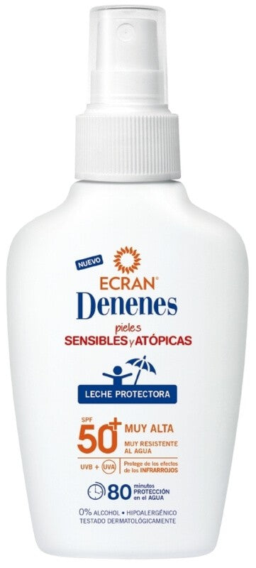 Ecran Denenes Leche Protectora Solar Pieles Sensibles y Atópicas SPF50+ 100 ml