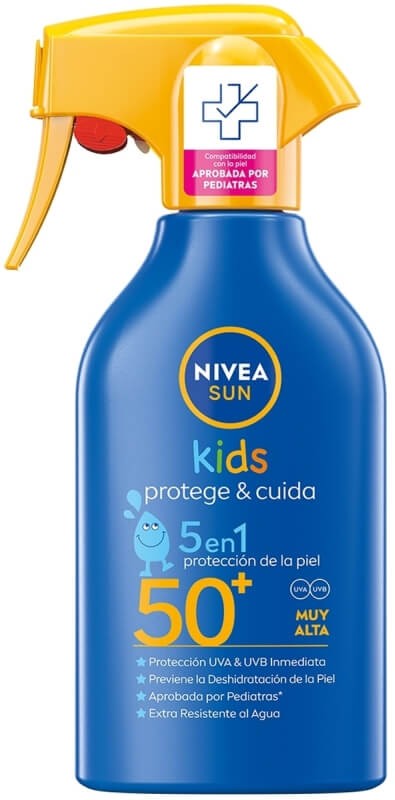 Nivea Sun Kids Spray Solar Protección 50+ 270 ml – Protección Muy Alta para la Piel Delicada de los Más Pequeños