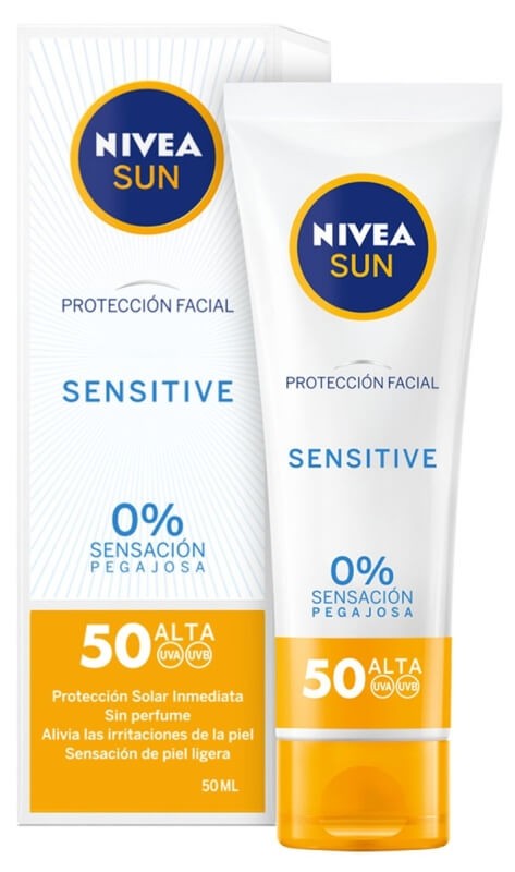 Nivea Loción Solar Facial Sensitive F50 50 ml