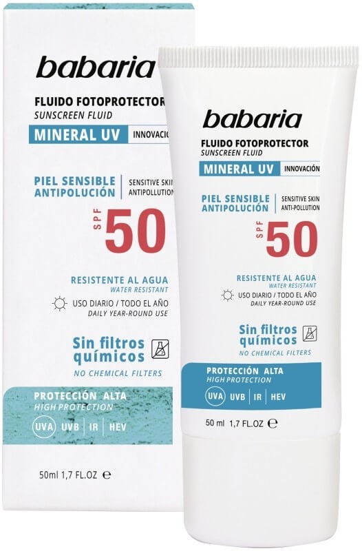Babaria Fluido Solar Facial Mineral F50 50 ml