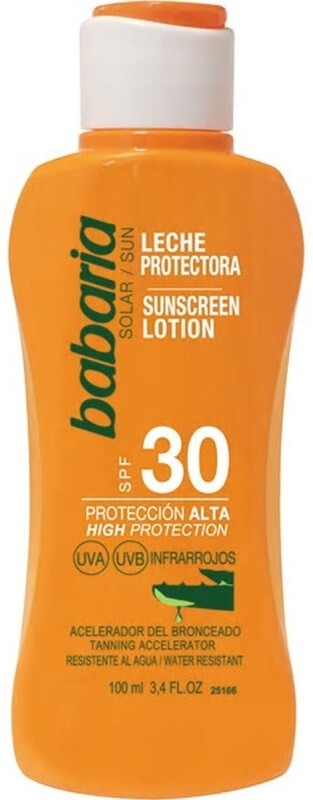 Babaria Leche Solar Protectora FP30 Viaje 100 ml