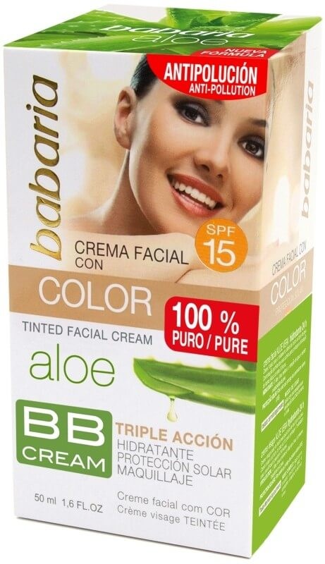 Babaria Crema Aloe Vera Hidratante Con Color 50 ml