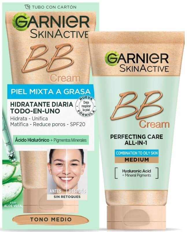 BB Crema BB Tono Medio - Piel Grasa Libre De Aceite 50 ml