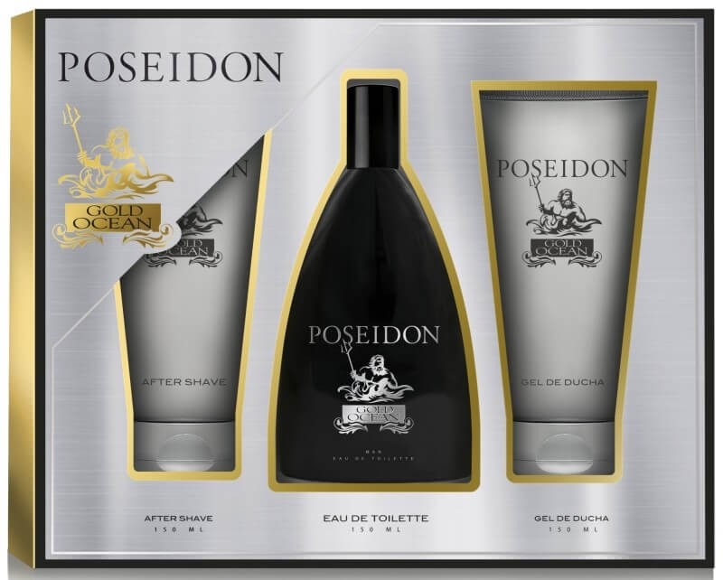 Poseidon Estuche Gold Ocean Vapo 150 ml + After Shave 150 ml + Gel De Baño 150 ml