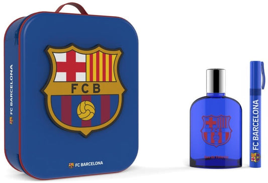 FC Barcelona Neceser con Eau de Toilette 100 ml + Mini Spray 10 ml – Estilo y Pasión Blaugrana