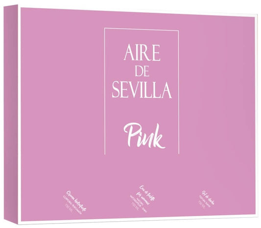 Aire De Sevilla Estuche Pink Vapo 150 ml + Crema Corporal Perfumada 150 ml + Gel De Ducha Textura Suave 150 ml