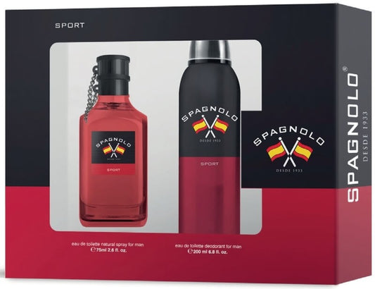 Spagnolo Estuche Sport Man Vapo 75 ml + Desodorante Spray 200 ml