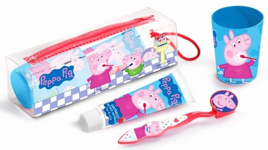Peppa Pig Neceser Pasta De Dientes + Vaso + Cepillo De Dientes