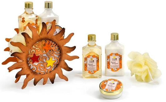 Bon Matin Cesta Baño Natural Sol De Metal