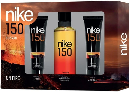 NIKE Estuche On Fire Man Vapo 150 ml + Gel Baño 75 ml + After Shave Balm 75 ml