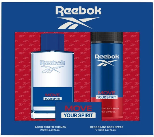 Reebok Estuche Move Man Vapo 100 ml + Desodorante Spray 150 ml