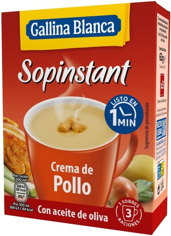 Sopinstant Crema de Pollo (3 Sobres)