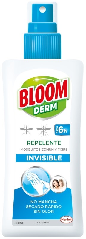 Bloom Derm Repelente Invisible 100 ml – Protección Transparente Contra Mosquitos, Sin Manchas Ni Olor