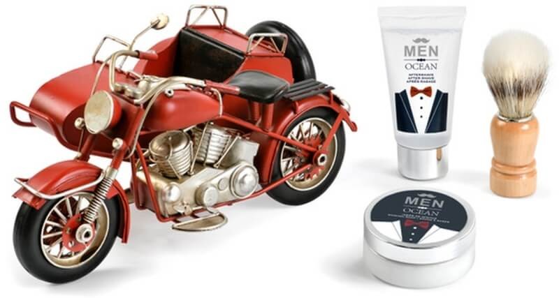 Bon Matin Cesta Baño Natural Moto Sidecar