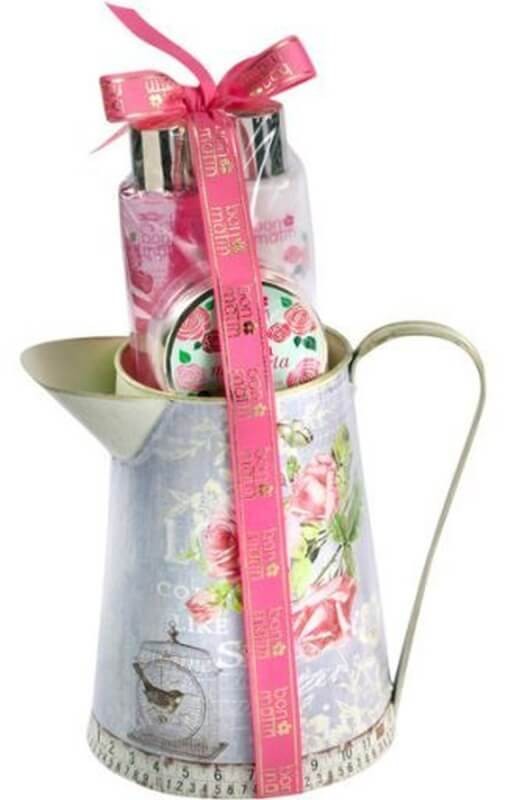 Bon Matin Cesta Baño Natural De Jarra Metal