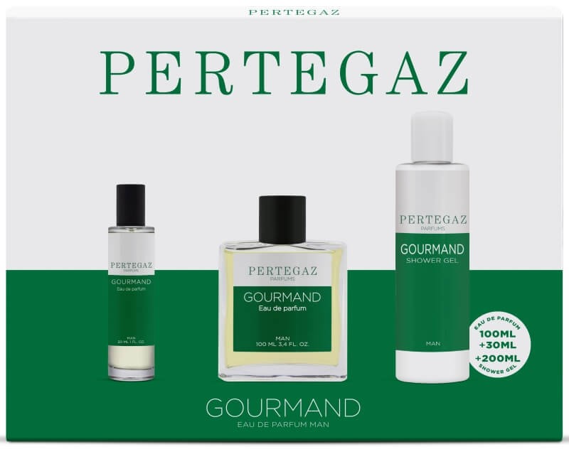 Pertegaz Estuche Gourdmand Vapo 100 ml + 30 ml + Gel De Baño 200 ml