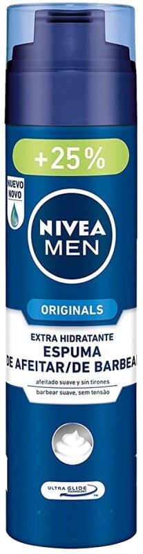 Nivea For Men Espuma De Afeitar Efecto Hidratante 200 ml + 50 ml