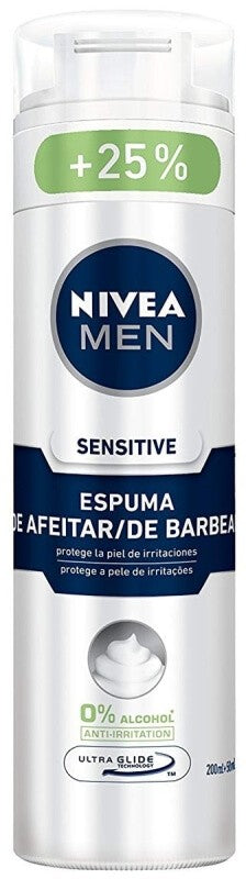 Nivea For Men Espuma De Afeitar Sensitive 200 ml + 50 ml