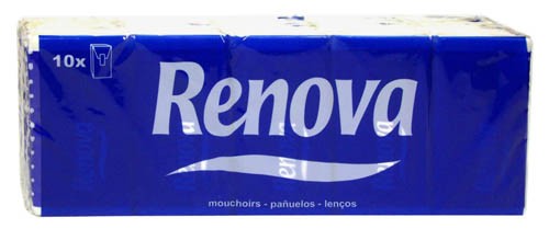 Renova Pañuelos Blancos 10 Paquetes