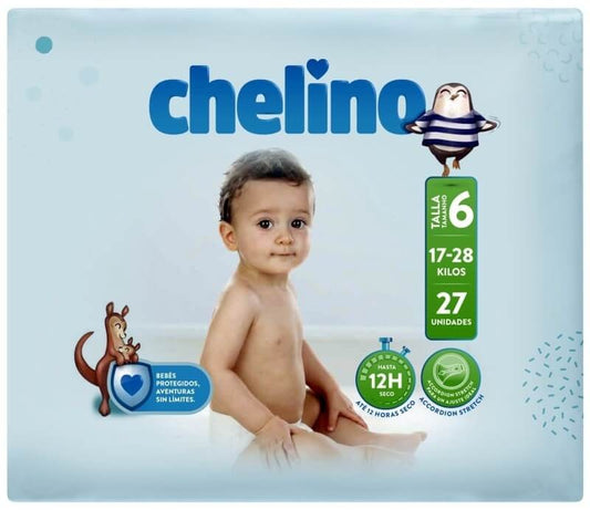 Chelino Pañales Infantiles Talla 6 (17-28 kg) 27U