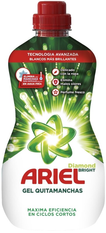 Ariel Diamond Bright Gel Quitamanchas 800 ml