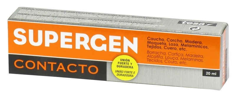 Supergen Pegamento De Contacto Tubo De 20 gr