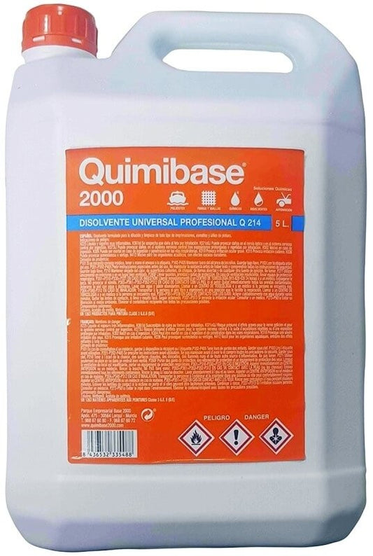 Quimibase 2000 Disolvente Universal Profesional 5L - Versatilidad y Potencia para tus Proyectos de Pintura y Limpieza