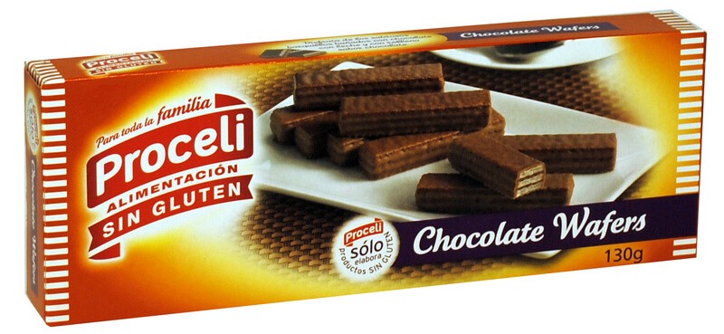 Proceli Galleta Chocolate Wafers Sin Gluten 130 gr