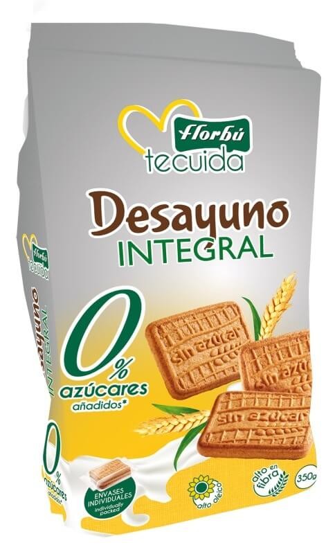 Florbú Galletas Desayuno Integral 0% Azúcares Añadidos 350G - Tu Energía Saludable Cada Mañana
