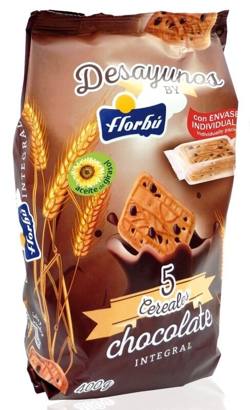 Florbu Galleta Desayunos Chocolate Integral 400 gr