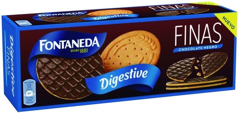 Fontaneda Galletas Digestive Finas Dark 170 gr